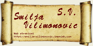 Smilja Vilimonović vizit kartica